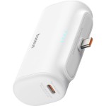Baseus Compact Series Built-in Type-C Power Bank 5000mAh 20W με Θύρα USB-C Power Delivery / Quick Charge 3.0 Λευκό