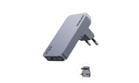 Ugreen Φορτιστής Χωρίς Καλώδιο GaN με Θύρα USB-A και 2 Θύρες USB-C 65W Γκρι (Nexode Pro)