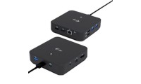 i-tec USB-C Docking Station με HDMI/DisplayPort 4K PD Ethernet και σύνδεση 3 Οθονών Μαύρο