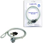 LogiLink Universal Κλειδαριά για Laptop με Κλειδιά 1,5m Ασημί