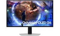 Samsung Odyssey G6 G60SD OLED HDR Monitor 27" QHD 2560x1440 360Hz με Χρόνο Απόκρισης 0.3ms GTG 360Hz Ασημί