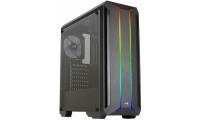 Aerocool Skyline Gaming Midi Tower Κουτί Υπολογιστή με Πλαϊνό Παράθυρο και RGB Φωτισμό Μαύρο