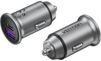 Vention Φορτιστής Αυτοκινήτου 30W με Θύρες: 1xUSB 1xType-C Γκρι