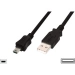 Digitus USB 2.0 Cable USB-A male - mini USB-B male 1m