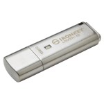 Kingston IronKey Locker+ 50 128GB USB 3.2 Stick Ασημί