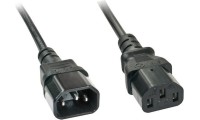 Lindy IEC C14 - IEC C13 Cable 3m Μαύρο 30332