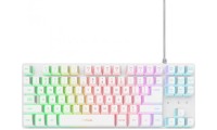 Trust GXT 833 Gaming Πληκτρολόγιο Tenkeyless με RGB φωτισμό (Αγγλικό US) Λευκό