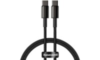 Baseus Tungsten USB 2.0 Cable USB-C male - USB-C 100W Μαύρο 1m (CATWJ-01)