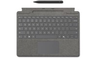Microsoft Surface Pro Copilot Button + Slim Pen Πληκτρολόγιο με Touchpad Αγγλικό US Platinum