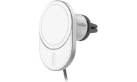 Belkin Βάση Κινητού Αυτοκινήτου με Μαγνήτη και Ασύρματη Φόρτιση Ασημί
