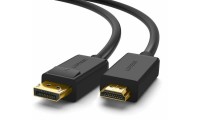 Ugreen Cable DisplayPort male - HDMI male 1m Μαύρο
