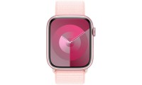 Apple Watch Series 9 Cellular Aluminium 45mm Αδιάβροχο με eSIM και Παλμογράφο (Pink με Sport Loop Light Pink)