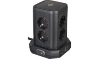 Brennenstuhl Πολύπριζο 8 Θέσεων με 4 USB-A, Διακόπτη και Καλώδιο 2m