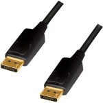 LogiLink Cable DisplayPort male - DisplayPort male 2m Μαύρο