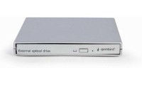 Gembird Εξωτερικός Οδηγός Εγγραφής/Ανάγνωσης CD/DVD/CD για Desktop / Laptop Ασημί