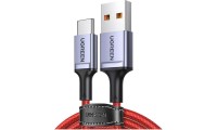 Ugreen Braided USB 2.0 Cable USB-C male - USB-A male 60W Κόκκινο 1m