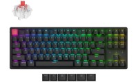 Keychron K8 V2 K8X-C1 Ασύρματο Gaming Μηχανικό Πληκτρολόγιο Tenkeyless με Keychron Super Red διακόπτες και RGB φωτισμό (Αγγλικό US) Aluminum Frame