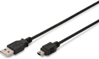 Digitus USB 2.0 Cable USB-A male - mini USB-B male 1.8m