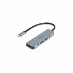 Dicota USB-C Docking Station με HDMI 4K PD Ασημί (D32060)