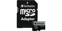 Verbatim Pro microSDHC 32GB U3 with Adapter