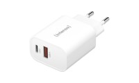 Intenso Φορτιστής W30AC USB-A/ USB-C 30W Λευκό