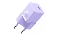 Baseus Φορτιστής Χωρίς Καλώδιο GaN με Θύρα USB-C 20W Power Delivery / Quick Charge 5.0 Μωβ (CCGN050105)