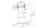 Maclean Energy MC-455 Βάση Τηλεόρασης Τοίχου έως 75"