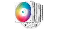 Deepcool AG620 WH ARGB Ψύκτρα Επεξεργαστή Διπλού Ανεμιστήρα για Socket AM4/AM5/1200/115x/1700 Λευκή