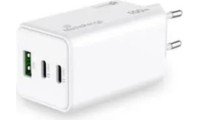 MediaRange Φορτιστής Χωρίς Καλώδιο GaN με Θύρα USB-A και 2 Θύρες USB-C 100W Power Delivery Λευκός (MRMA123)