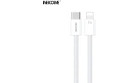 WK WDC-21 Braided USB-C to Lightning Cable 27W Μπλε 1m (WDC-21 WHITE)