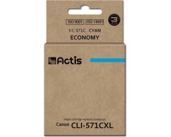 Actis Συμβατό Μελάνι Canon for CLI-571CXL Cyan