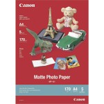 Canon MP-101 Φωτογραφικό Χαρτί Matte A4 (21x30) 170gr/m² για Εκτυπωτές Inkjet 5 Φύλλα