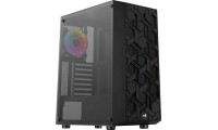 Aerocool Hive FRGB v3 Gaming Midi Tower Κουτί Υπολογιστή με Πλαϊνό Παράθυρο Μαύρο
