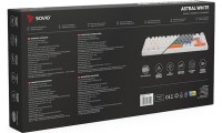 Savio Astral Gaming Πληκτρολόγιο με RGB φωτισμό (Αγγλικό US) Λευκό
