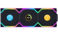 Lian Li UNIFAN SL Wireless LCD Reverse Case Fan 120mm με RGB 3τμχ