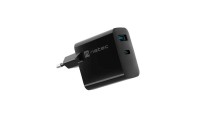Natec Φορτιστής Χωρίς Καλώδιο GaN με Θύρα USB-A και Θύρα USB-C 65W Power Delivery Μαύρος (NUC-2145)