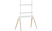 Gembird TVS-86F-01-W Βάση Τηλεόρασης Δαπέδου έως 86" Λευκό