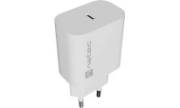Natec Ribera Φορτιστής USB-C 20W QC3.0 Λευκό