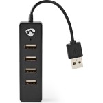 Nedis USB 2.0 Hub 4 Θυρών με σύνδεση USB-A