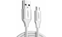 Ugreen Regular USB 2.0 to micro USB Cable Ασημί 1m