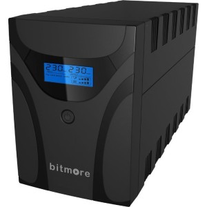 Bitmore UPS Line-Interactive 2200VA 1200W με 4 Schuko Πρίζες