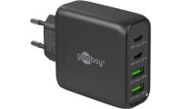 Goobay Φορτιστής Χωρίς Καλώδιο με 2 Θύρες USB-A και 2 Θύρες USB-C 68W Μαύρος (64817)