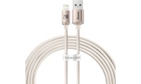 Baseus Crystal Shine Braided USB to Lightning Cable Ροζ 2m (CAJY001204)