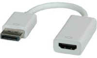 Roline Μετατροπέας DisplayPort male σε HDMI female Λευκό