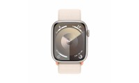 Apple Watch Series 9 Cellular Aluminium 45mm Αδιάβροχο με eSIM και Παλμογράφο (Starlight με Starlight Sport Loop)