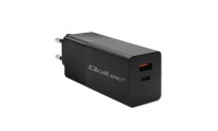 Qoltec Φορτιστής Χωρίς Καλώδιο GaN με Θύρα USB-A και Θύρα USB-C 100W Power Delivery Μαύρος (Power Pro)