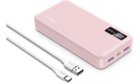 Ugreen PB312 Power Bank 20000mAh 20W με 2 Θύρες USB-A και Θύρα USB-C Power Delivery Ροζ