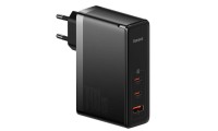Baseus Φορτιστής Χωρίς Καλώδιο με Θύρα USB-A και 2 Θύρες USB-C 140W Power Delivery Μαύρος (GaN5 Pro)