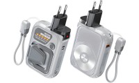 WK Power Bank 10000mAh MagSafe με Φις AC Γκρι
