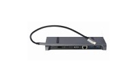Cablexpert USB-C Docking Station με HDMI/DisplayPort 4K PD Ethernet Γκρι (A-CM-COMBO9-02)